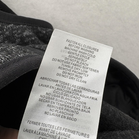 Free Country Vest Mens XL Black Sweater Fleece Quilted Full Zip Outdoor Hiking - Picture 8 of 15